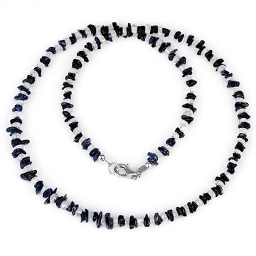 Moonstone and Blue Sapphire Choker Necklace