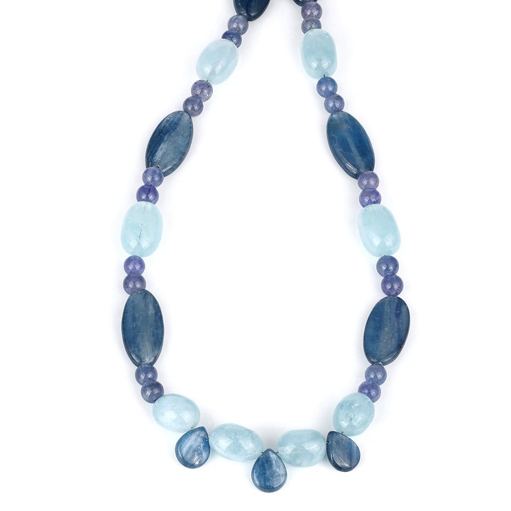 Aquamarine, Kyanite & Tanzanite Necklace