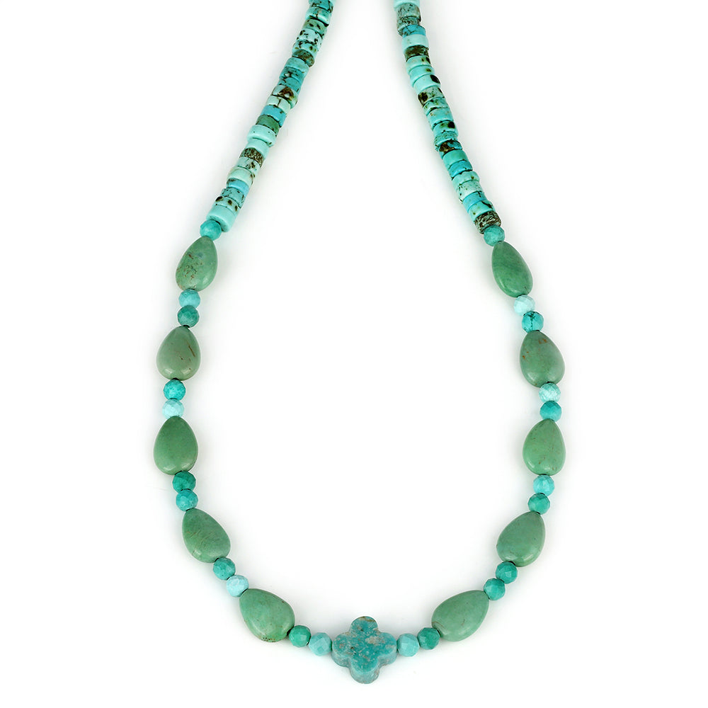 Turquoise Beads Choker Necklace