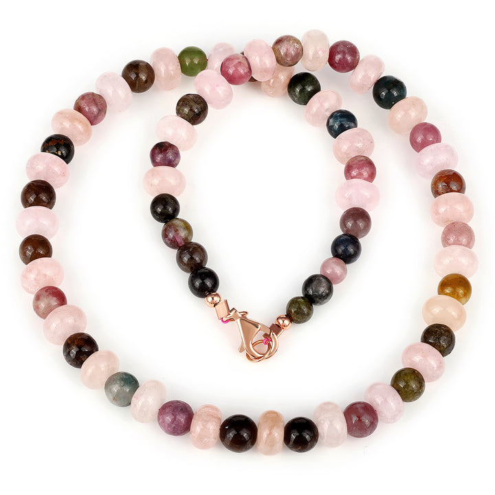 Multi Tourmaline and Morganite Necklace