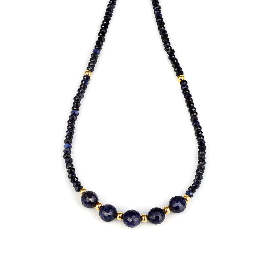 Sterling Silver Blue Sapphire Necklace