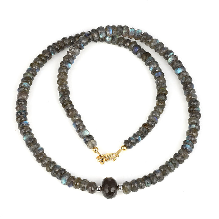 Labradorite and Moonstone Choker Necklace