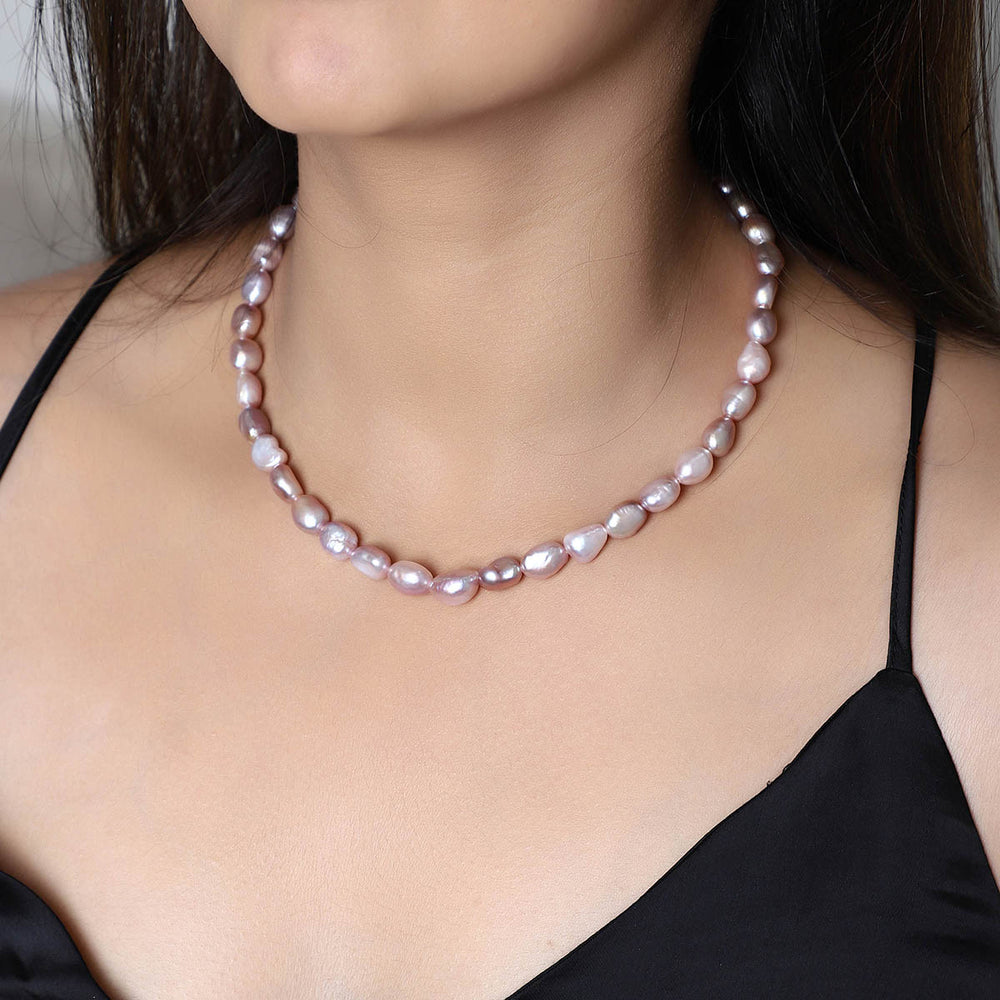 Sterling Silver Cultured Pearl Necklace