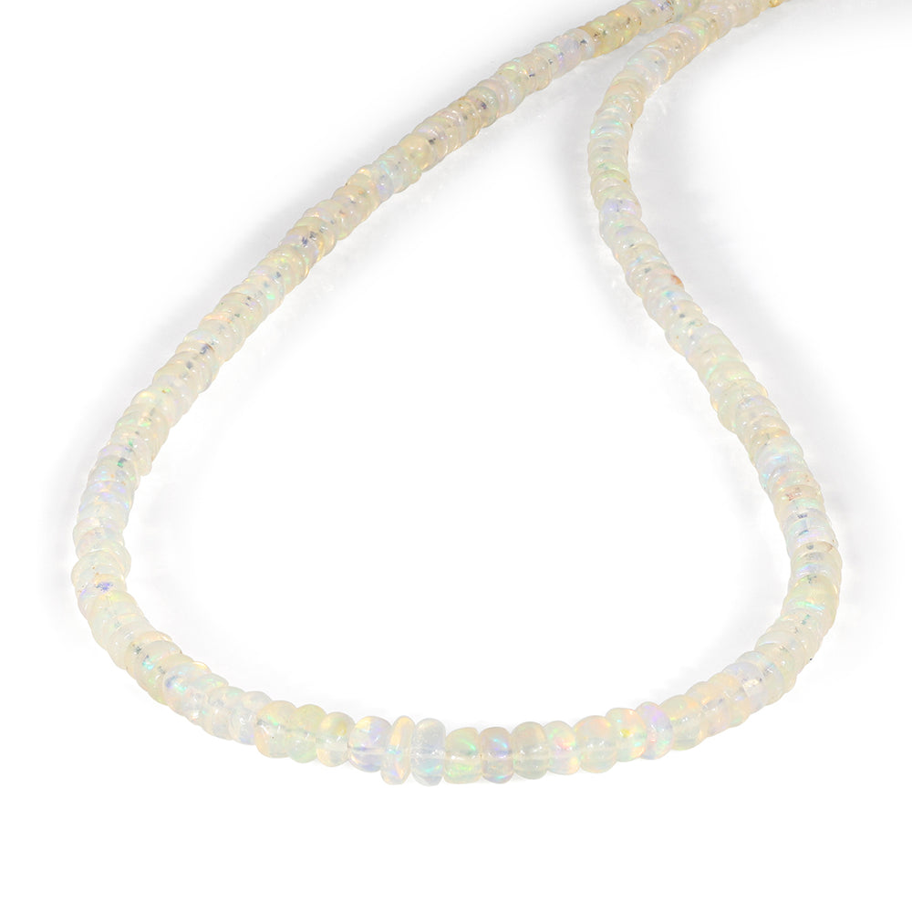 Ethiopian Opal Silver Choker Necklace