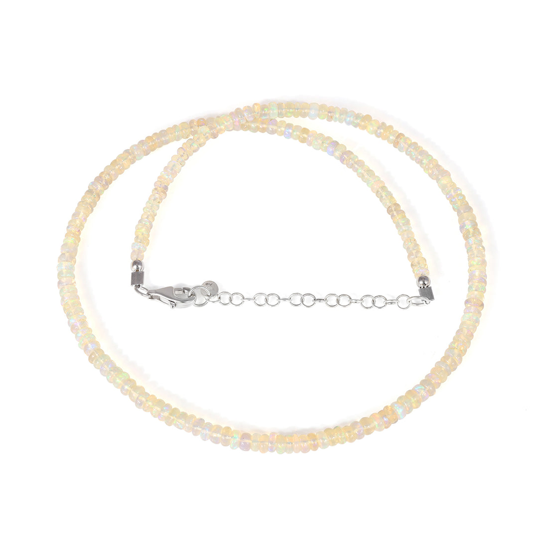 Sterling Silver Ethiopian Opal Necklace