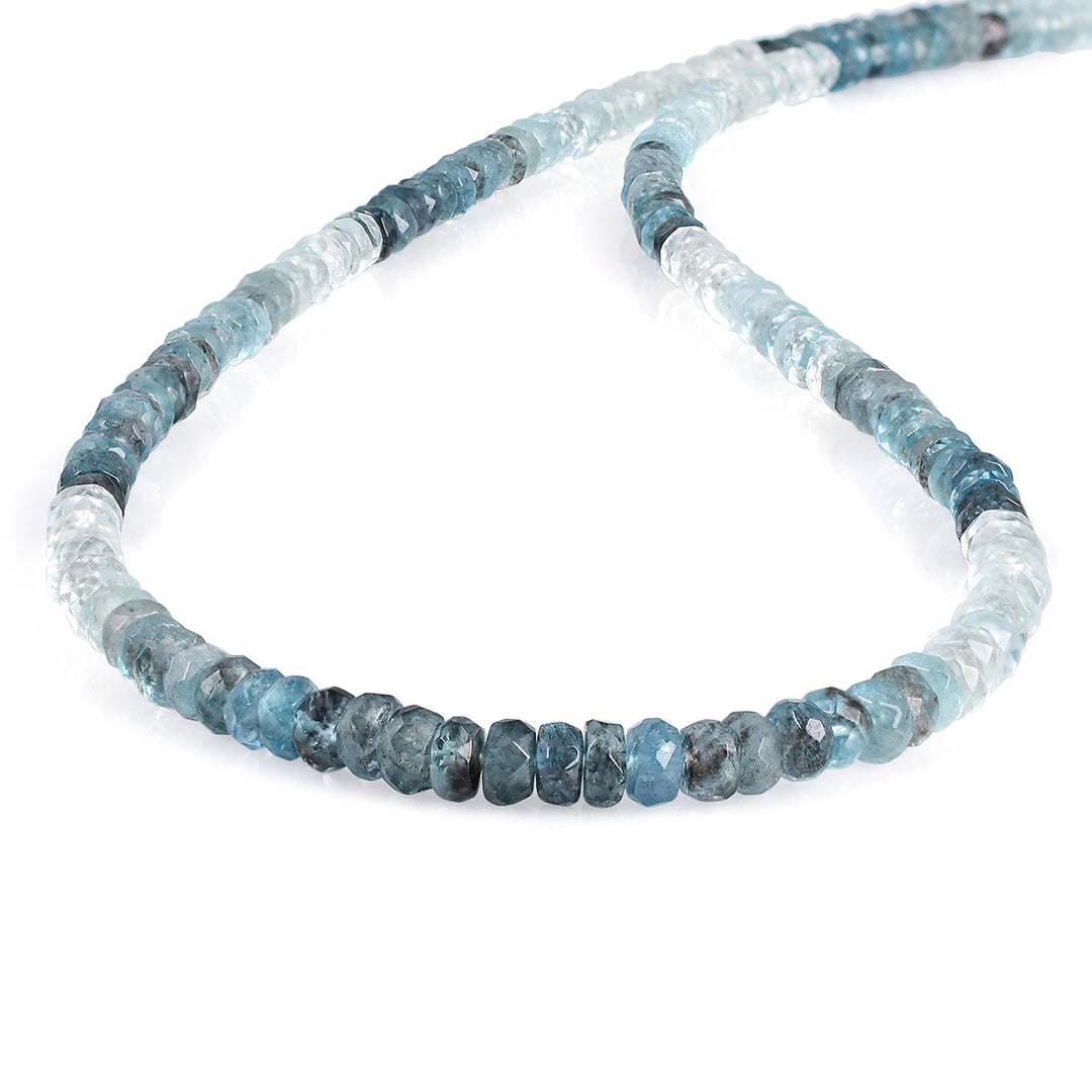 Santa Maria Aquamarine Silver Choker Necklace