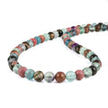 Fluorite and Rhodonite Unisex Silver Necklace