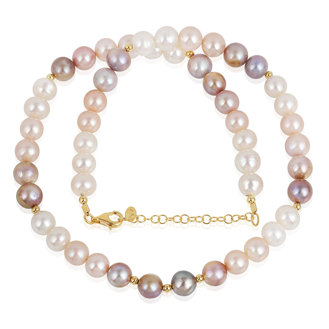 Mystic Pearl Silver Necklace