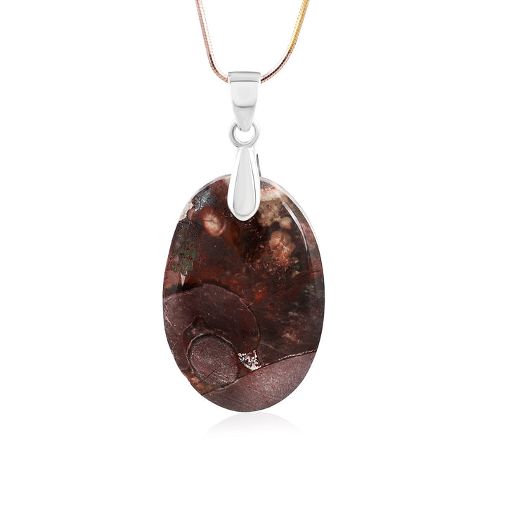 Bird Eye Jasper Silver Pendant