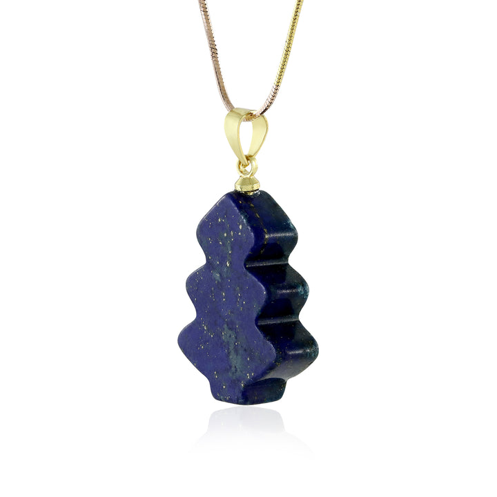 Lapis Lazuli Christmas Tree Pendant