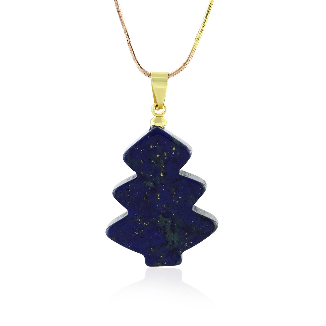 Lapis Lazuli Christmas Tree Pendant