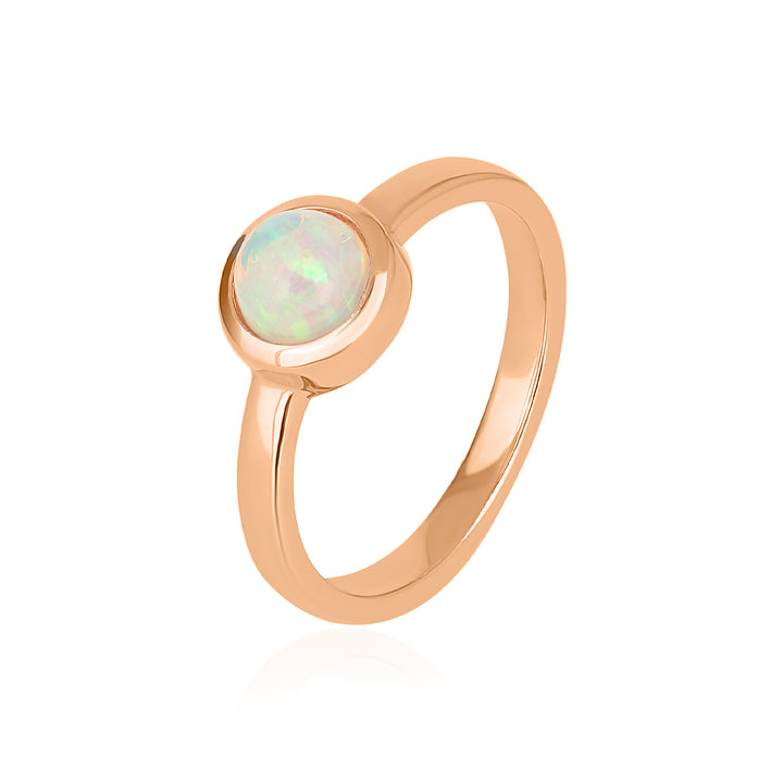 Ethiopian Opal Silver Ring