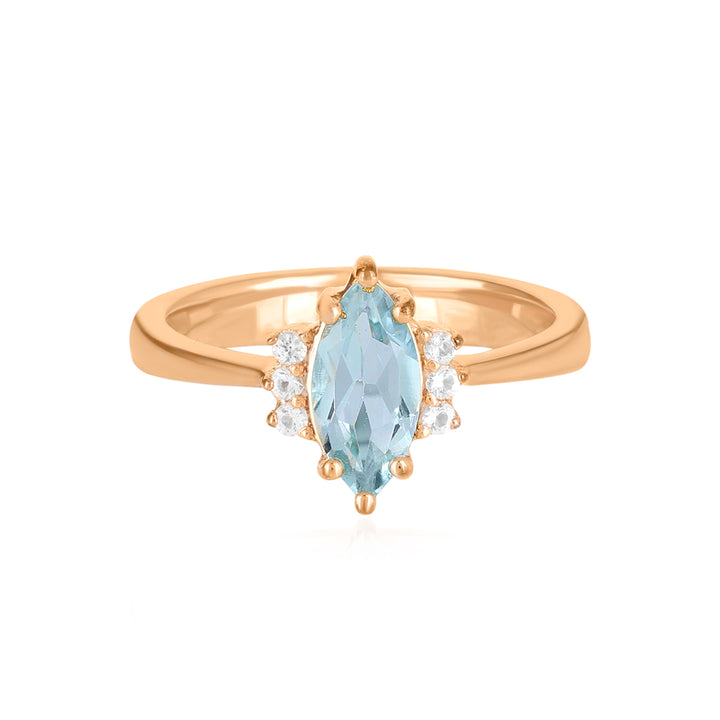 Sky Blue Topaz Silver Ring