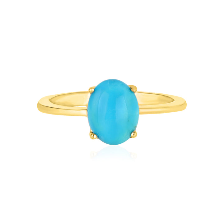 American Turquoise Solitaire Ring