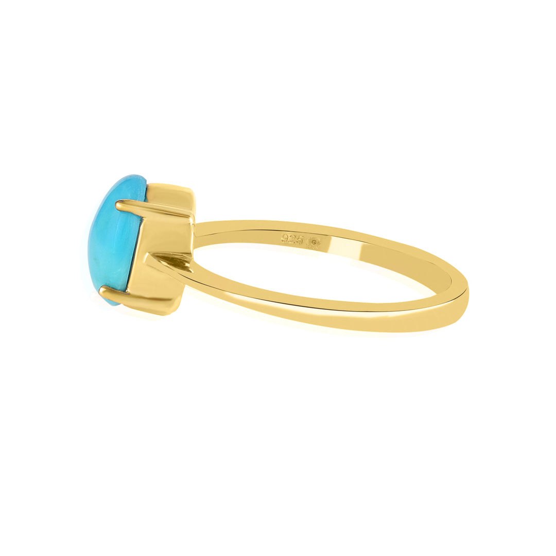 American Turquoise Solitaire Ring