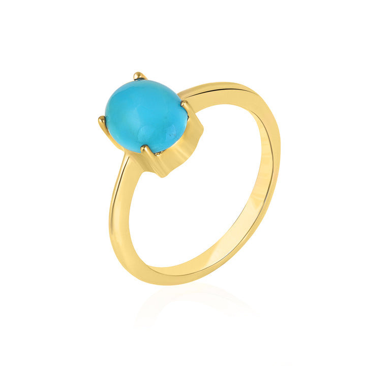 American Turquoise Solitaire Ring