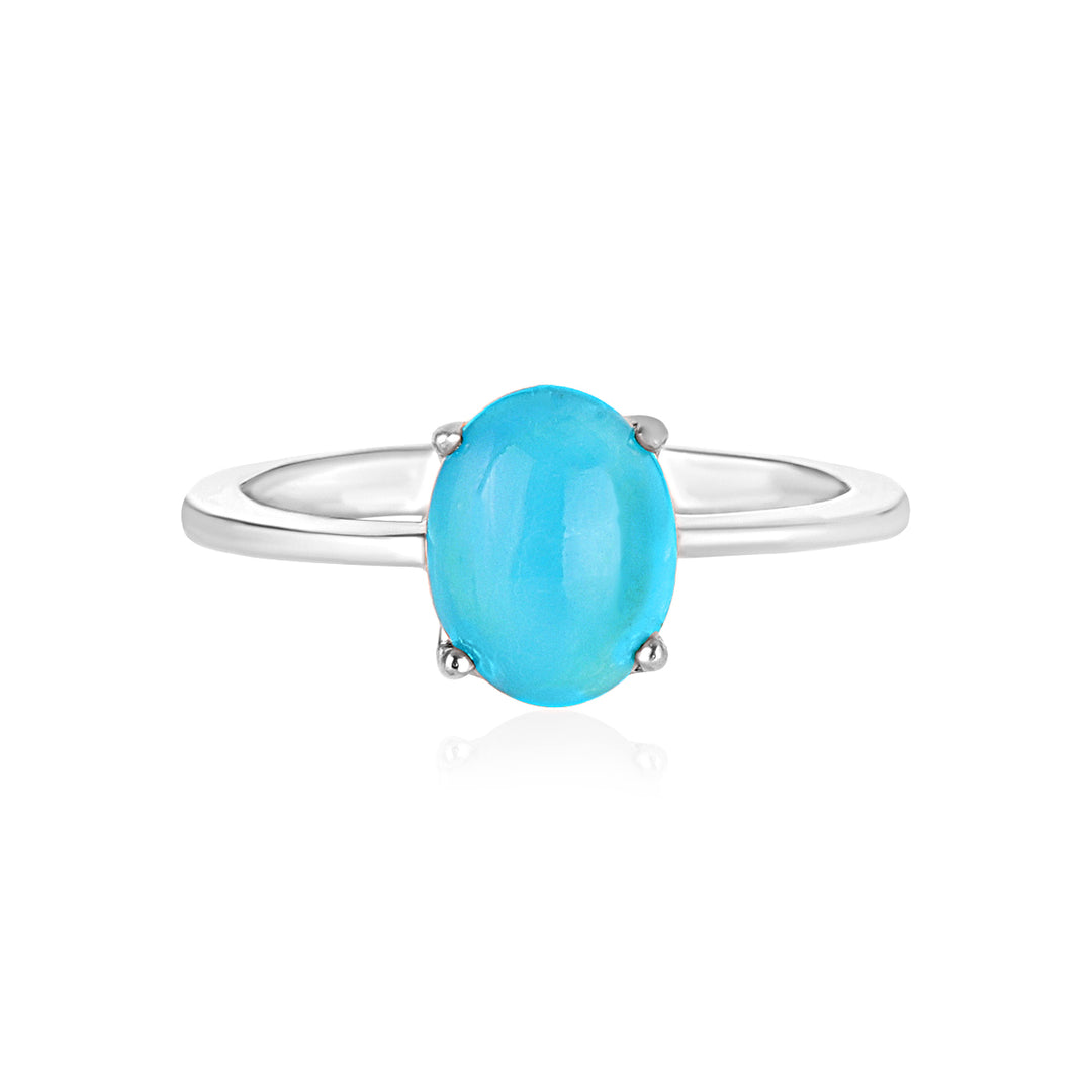 American Turquoise Solitaire Ring