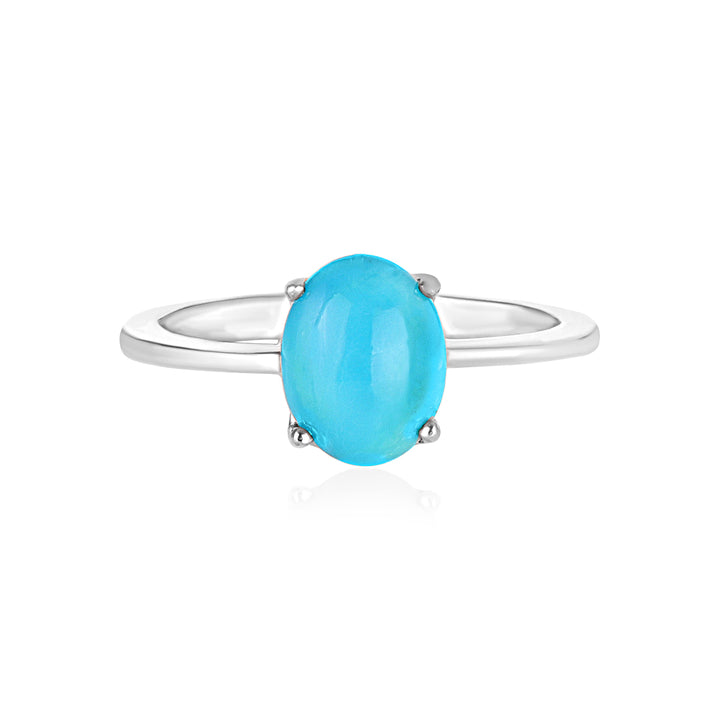 American Turquoise Solitaire Ring