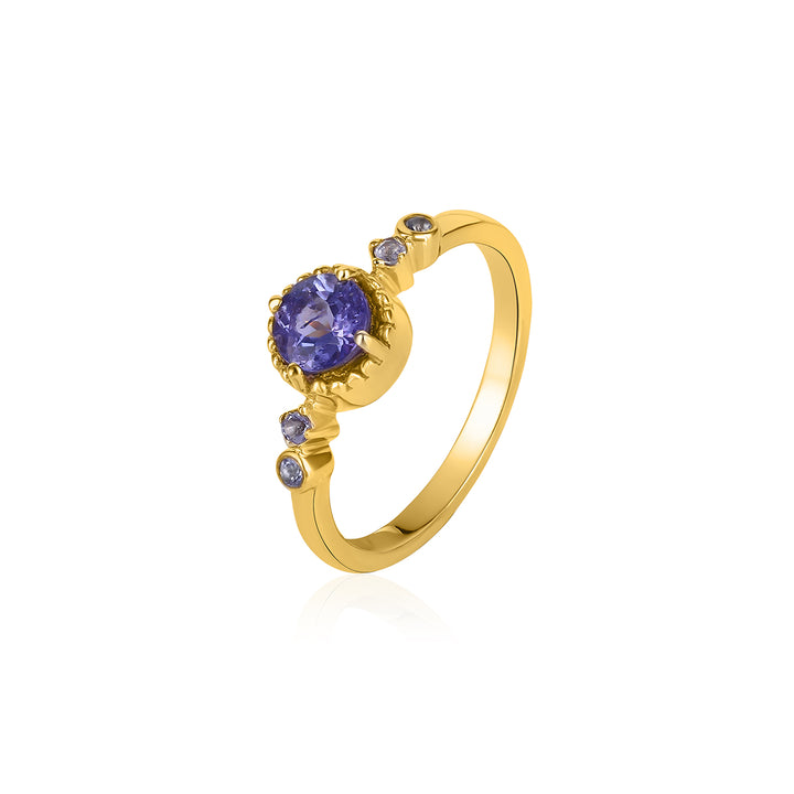 Tanzanite Silver Ring