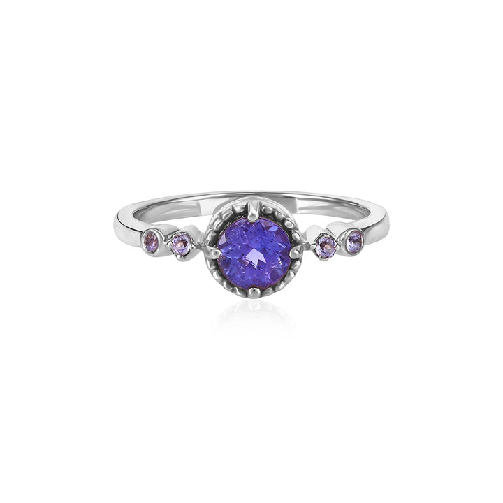 Tanzanite Silver Ring