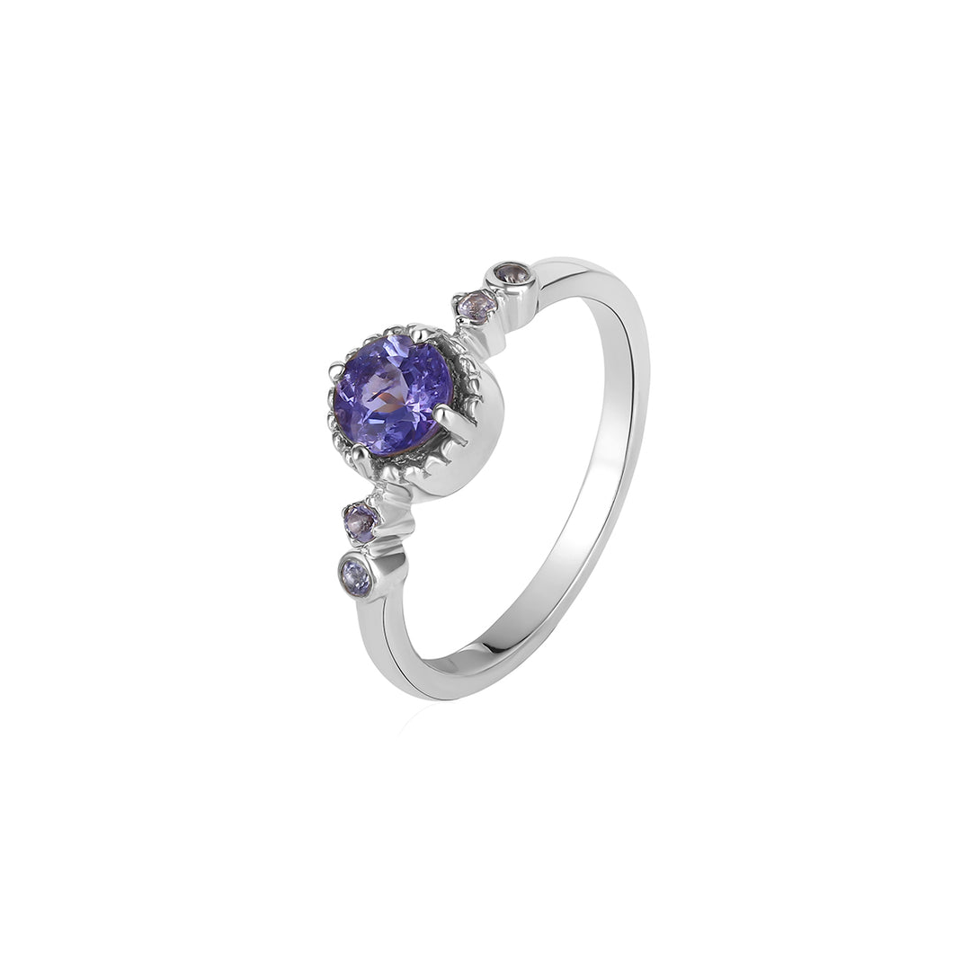 Tanzanite Silver Ring