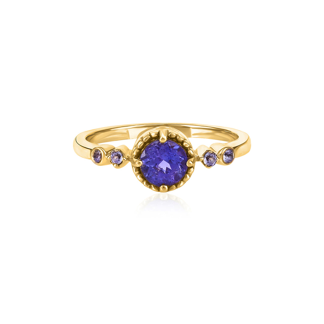 Tanzanite Silver Ring