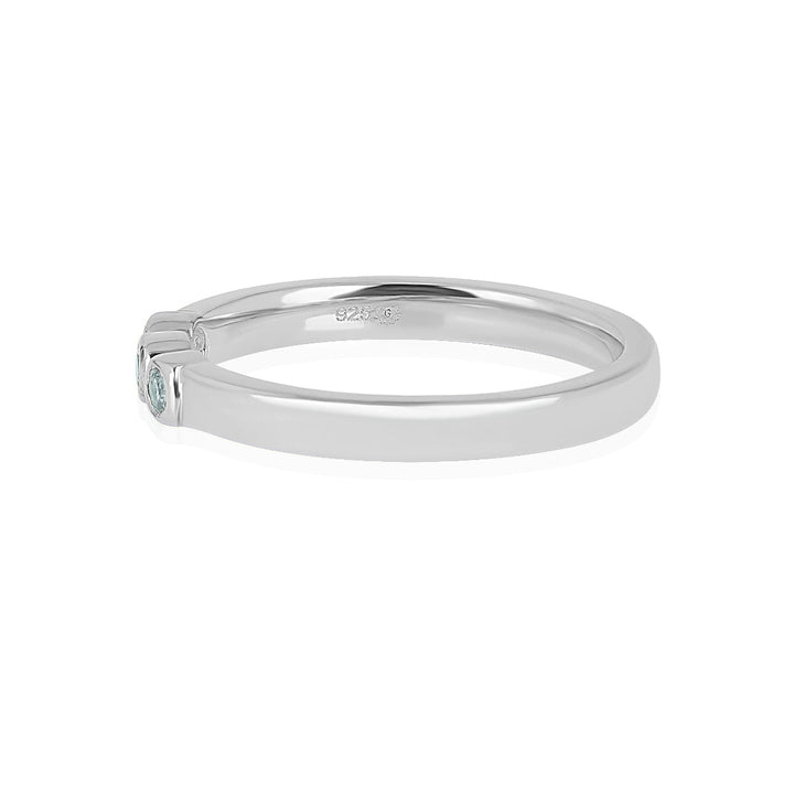 Santa Maria Aquamarine Silver Ring