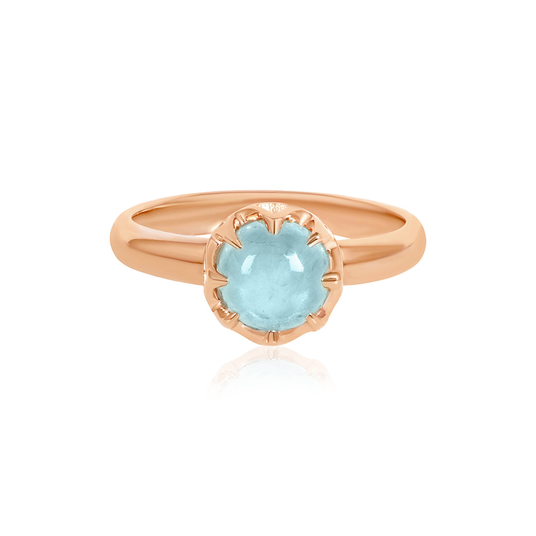 Aquamarine Silver Ring