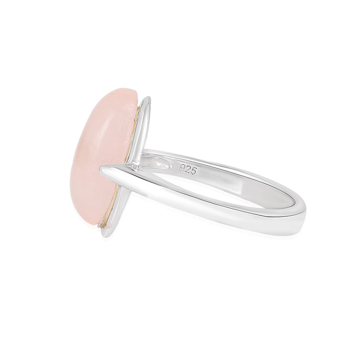 Rose Quartz Sterling Silver Ring