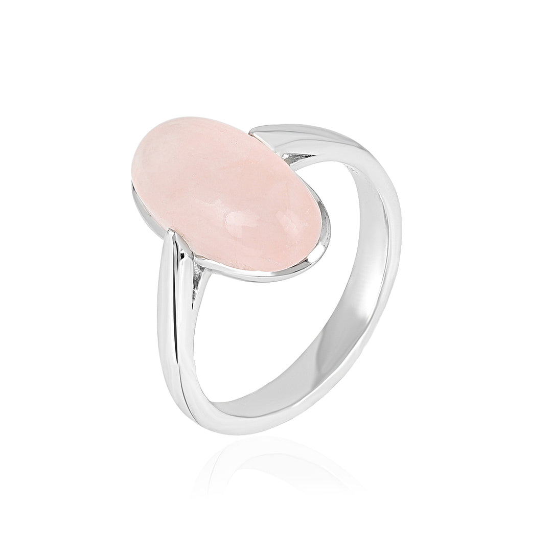 Rose Quartz Sterling Silver Ring