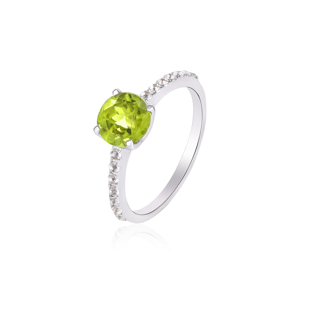 Peridot Engagement Ring