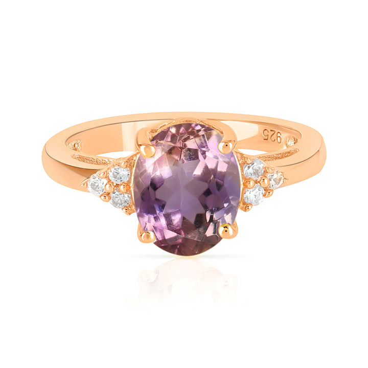 Ametrine with Accents Silver Ring