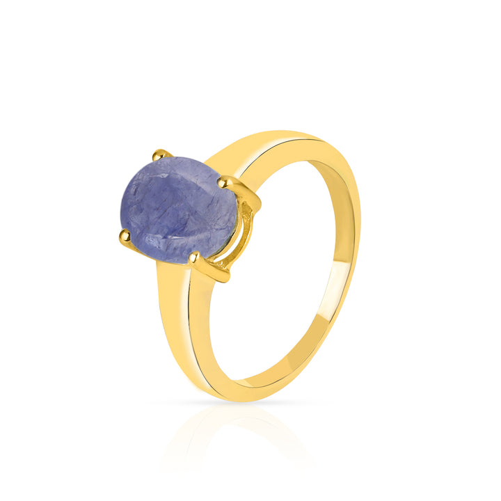 Tanzanite Cabochon Silver Ring