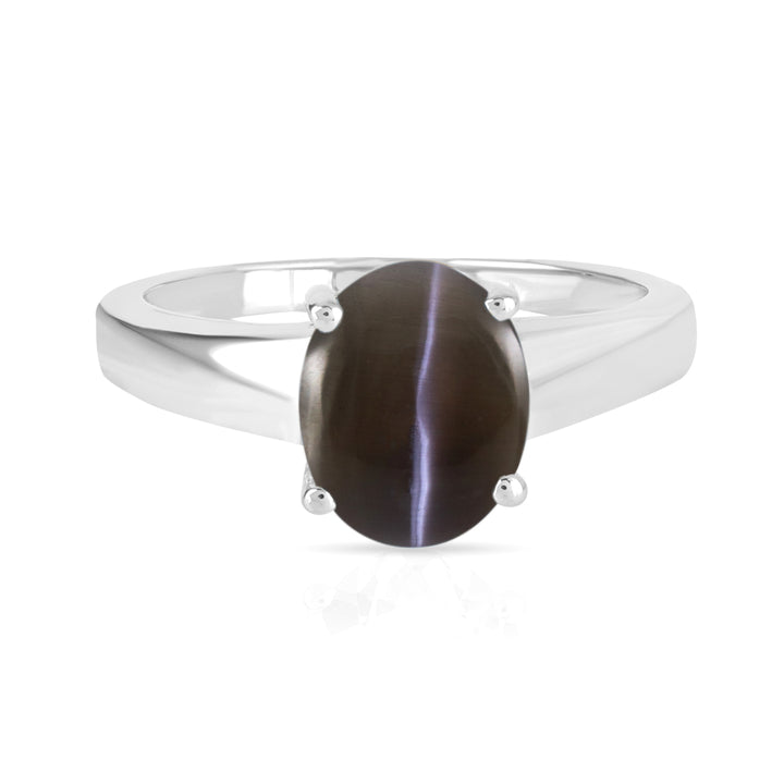 Sillimanite Star Cabochon Silver Ring