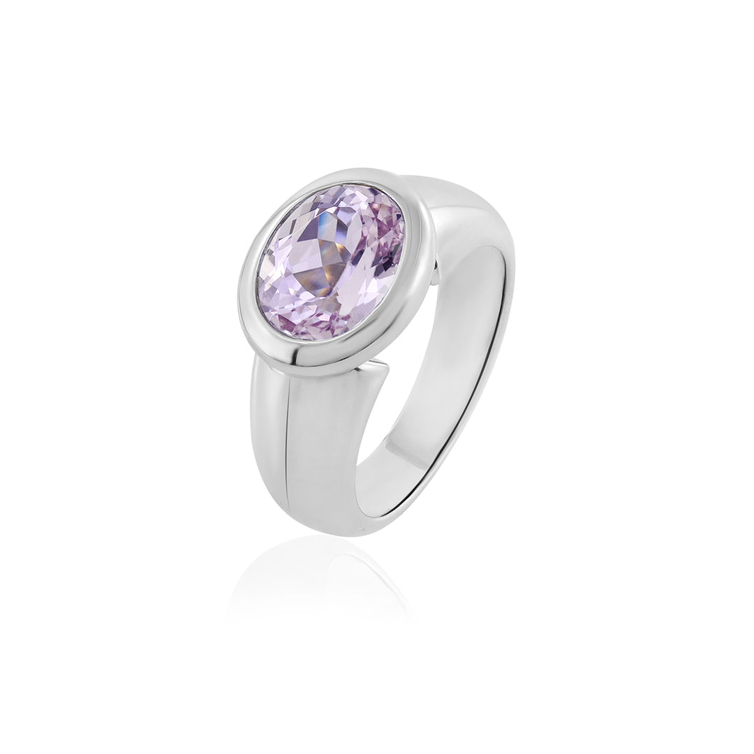 Kunzite Sterling Silver Ring