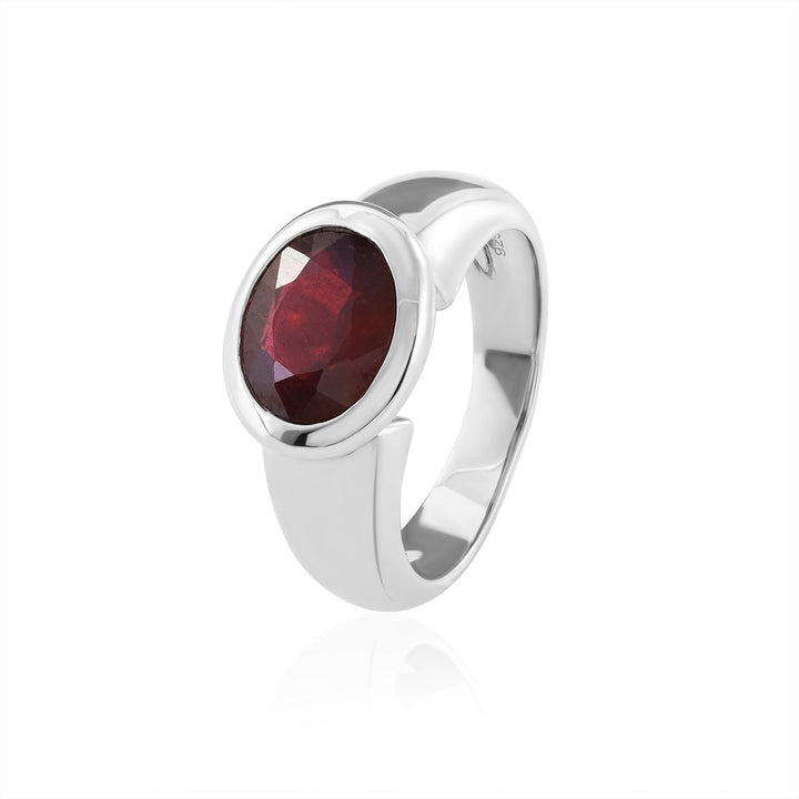 Ruby Silver Ring