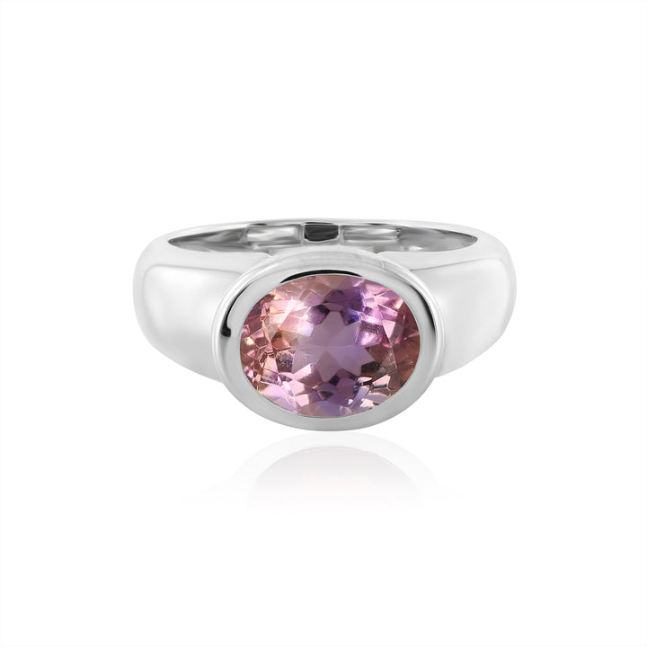 Ametrine Silver Ring