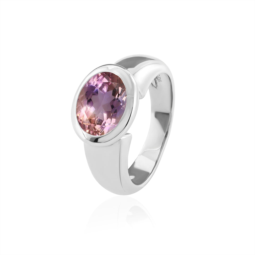 Ametrine Silver Ring