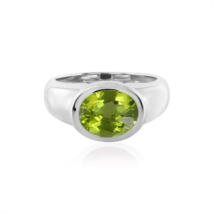 Peridot Silver Ring