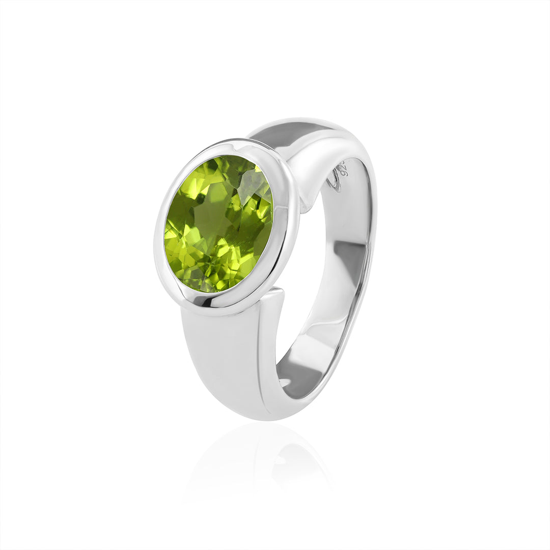 Peridot Silver Ring