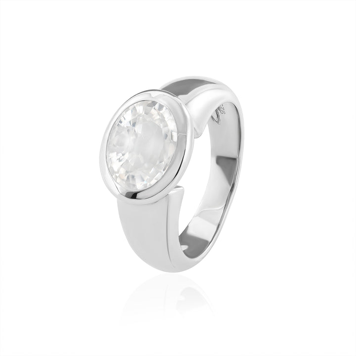 Zircon Silver Ring