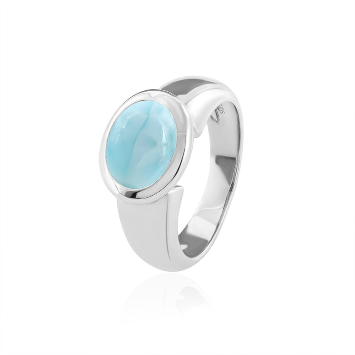 Larimar Silver Ring