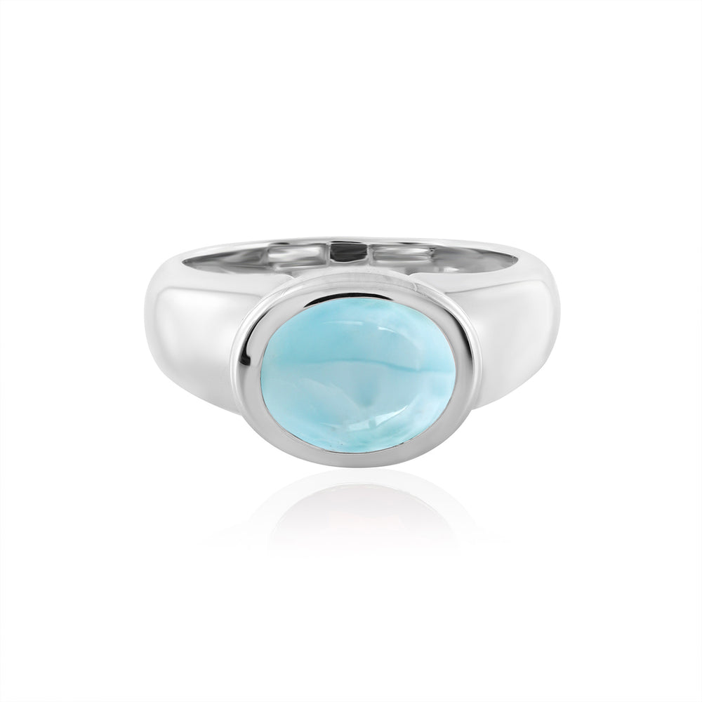 Larimar Silver Ring