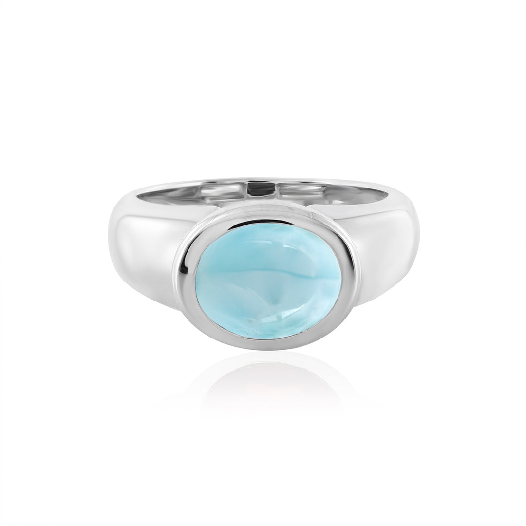 Larimar Silver Ring