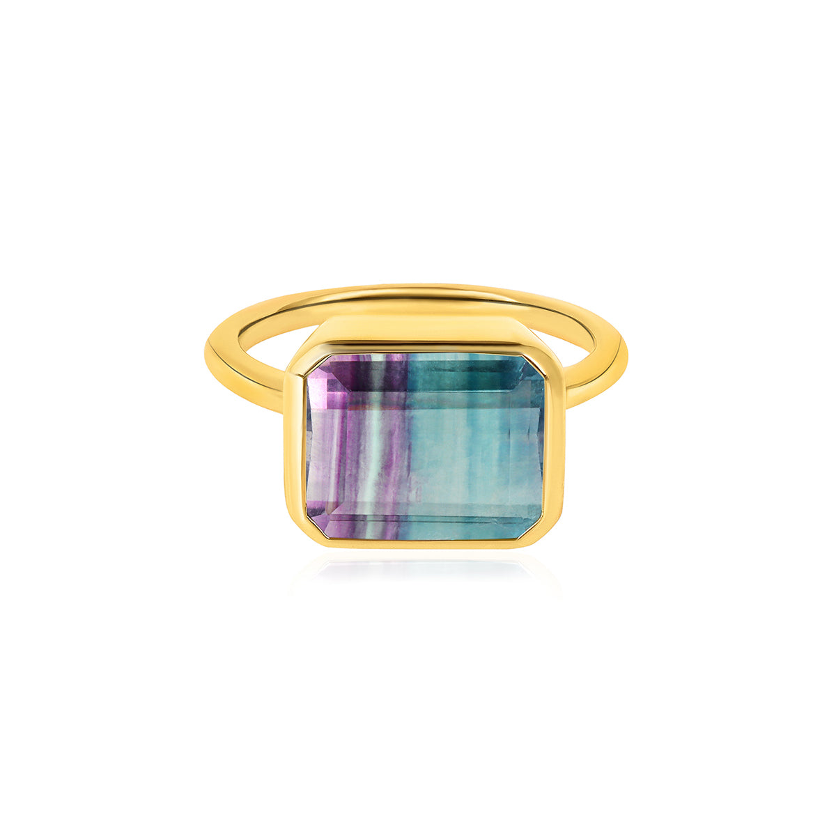 Fluorite Silver Ring