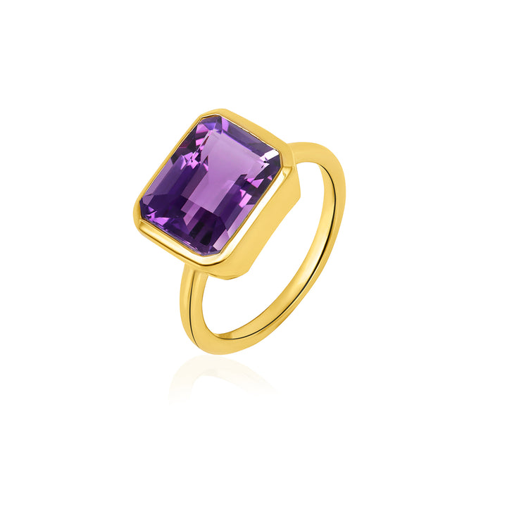 Amethyst Silver Ring