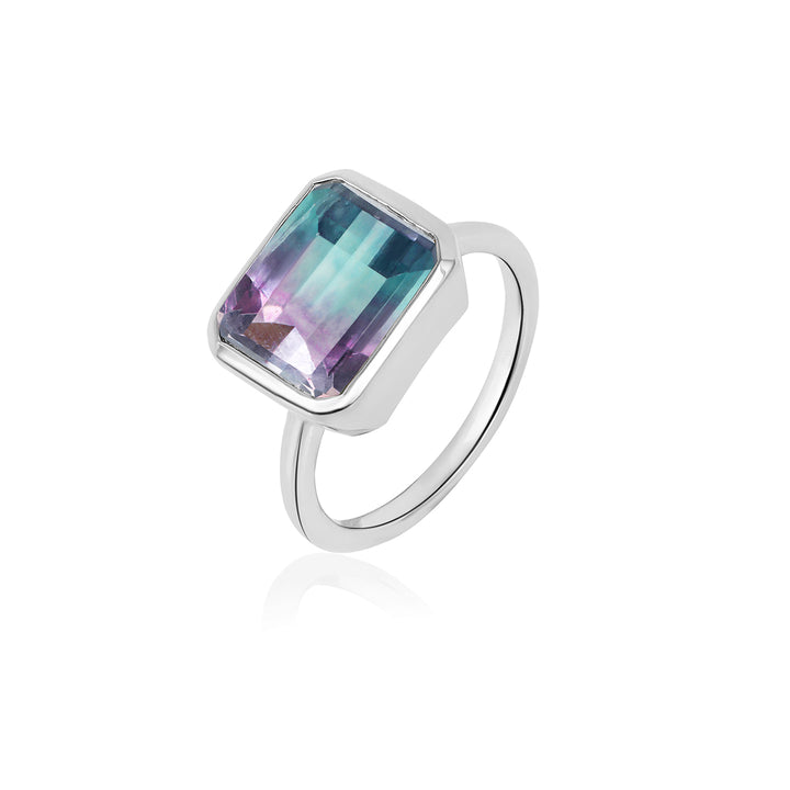 Fluorite Silver Ring