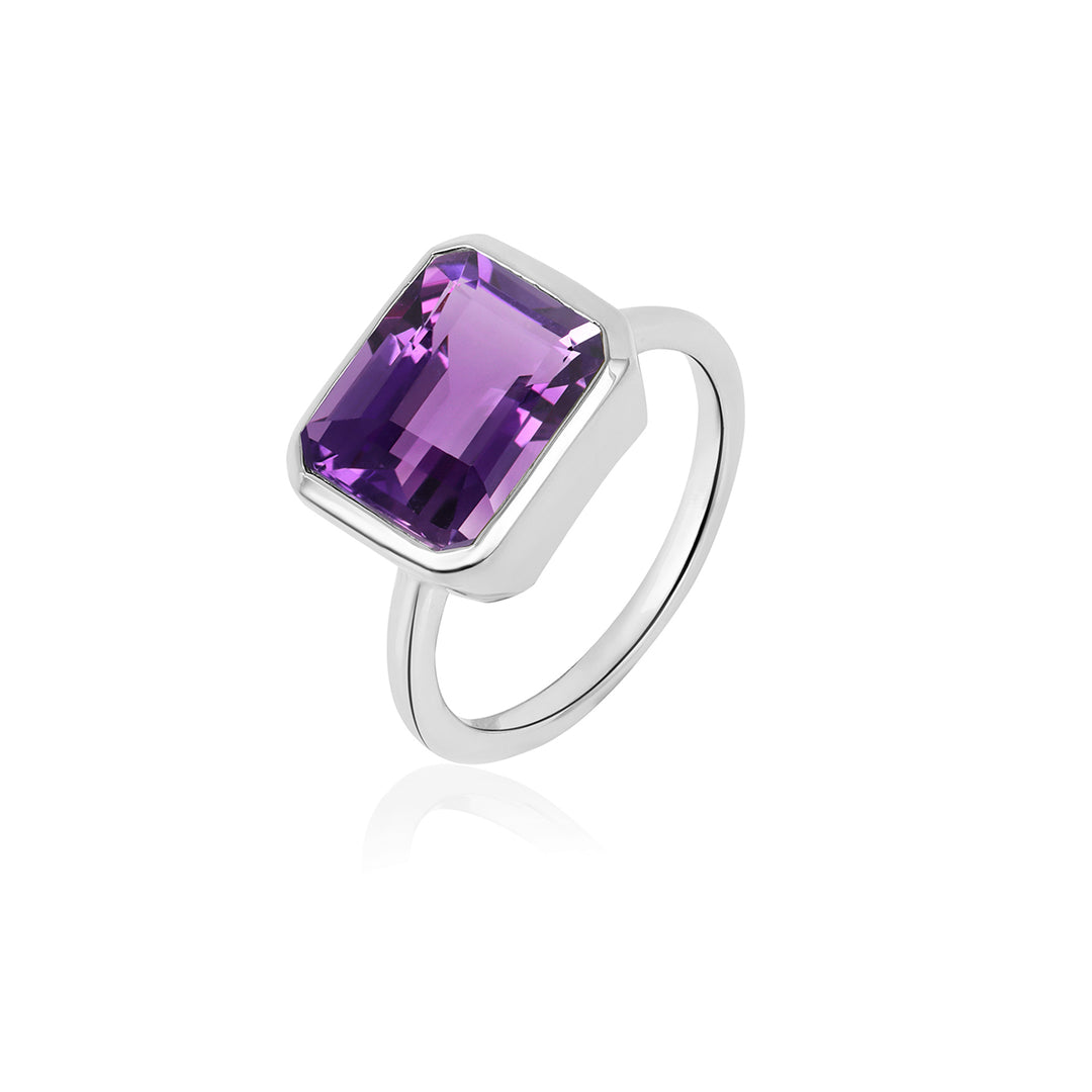 Amethyst Silver Ring