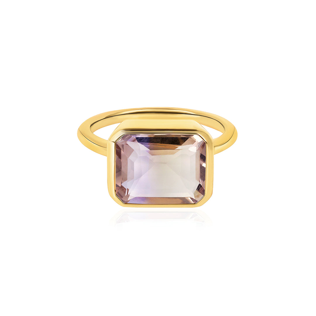 Ametrine Silver Ring