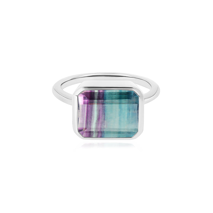 Fluorite Silver Ring